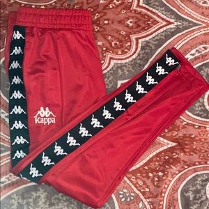 Red kappa sweats!